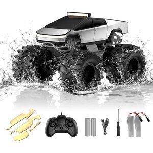 Remote Control Car 1:18 Monster Truck RC 4WD Waterproof Off-Road Pickup Gift 6+